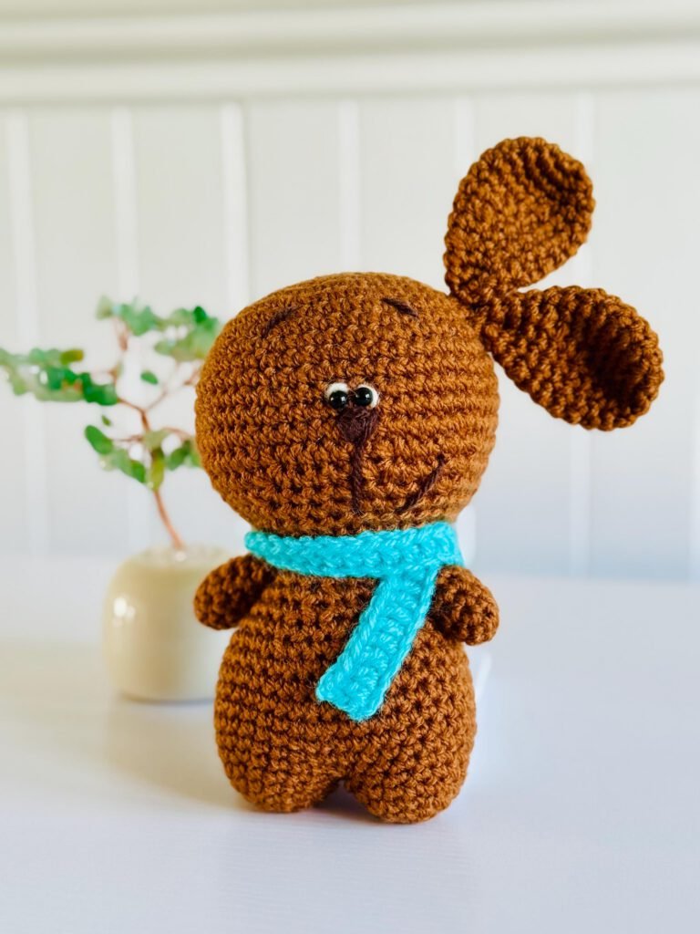 Handmade crochet piece being made for a custom order